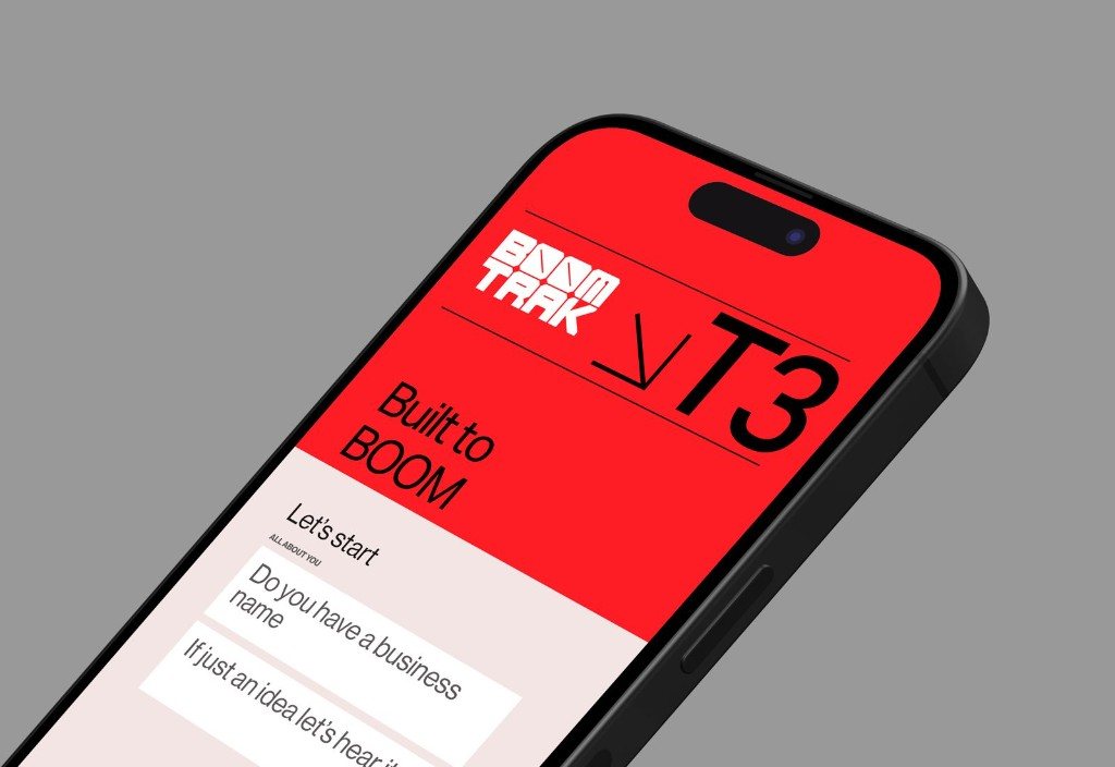 BoomTrak on a phone.